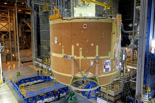 Artemis II Engine Section and Boat-tail Joined