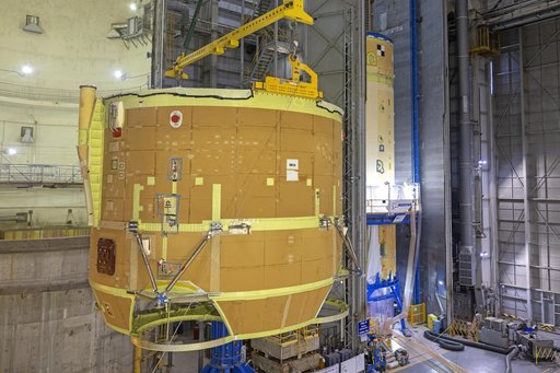 Artemis II Engine Section and Boat-tail Joined