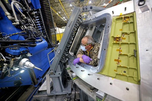 Welding Underway on Orion for First Artemis Mission Landing Astronauts on the Moon