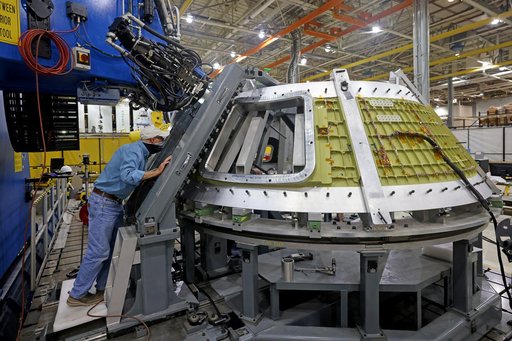Welding Underway on Orion for First Artemis Mission Landing Astronauts on the Moon