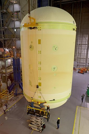 NASA Readies Artemis II Liquid Oxygen Tank for Next Phase of Manufacturing