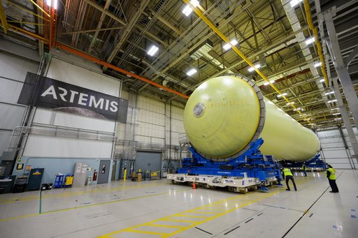 NASA Readies Artemis II Liquid Hydrogen Tank for Next Phase of Manufacturing