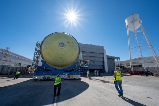 NASA Readies Artemis II Liquid Hydrogen Tank for Next Phase of Manufacturing