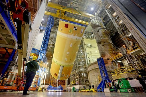 NASA Completes & Moves Upper Part of Artemis II Core Stage