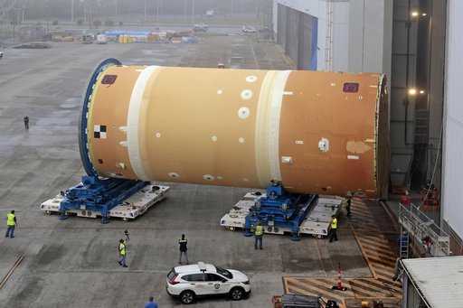 NASA Completes & Moves Upper Part of Artemis II Core Stage