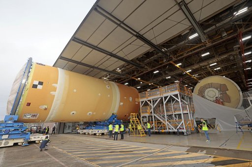NASA Completes & Moves Upper Part of Artemis II Core Stage