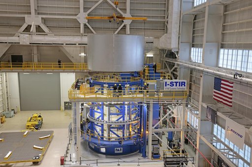 Liquid Oxygen Tank Barrel for Core Stage Moves for Next Phase of Production