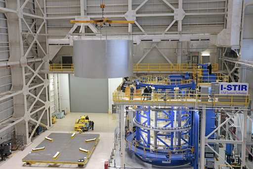 Liquid Oxygen Tank Barrel for Core Stage Moves for Next Phase of Production