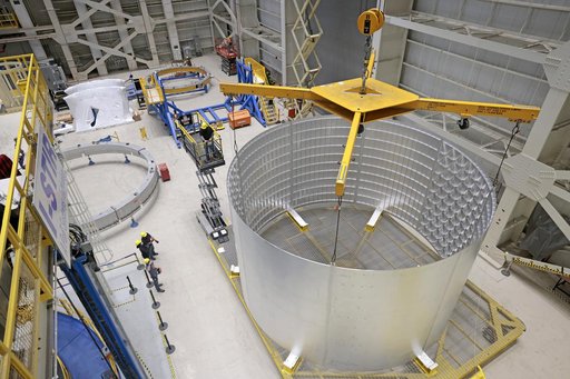 Liquid Oxygen Tank Barrel for Core Stage Moves for Next Phase of Production