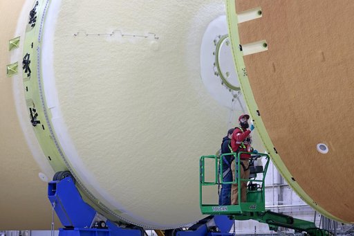 NASA Joins Four Major SLS Rocket Parts to Form Artemis II Core Stage