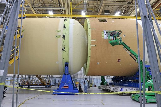NASA Joins Four Major SLS Rocket Parts to Form Artemis II Core Stage