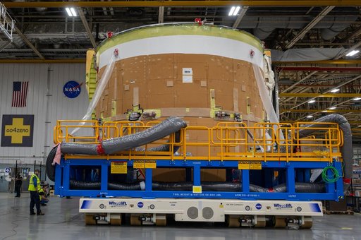 Artemis II Engine Section Moves to Final Assembly