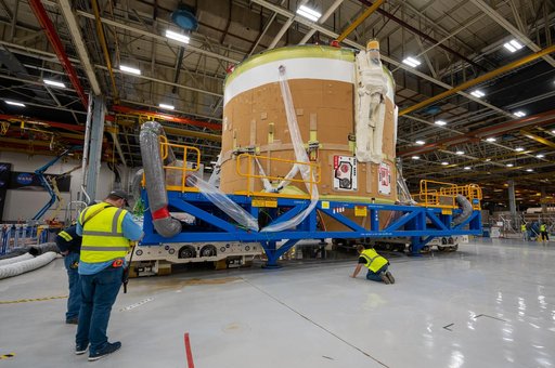 Artemis II Engine Section Moves to Final Assembly