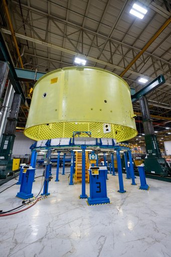 Forward Skirt for Artemis III SLS Core Stage Moves for Next Phase of Production