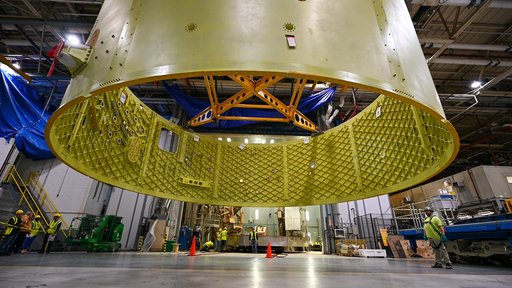 Forward Skirt for Artemis III SLS Core Stage Moves for Next Phase of Production