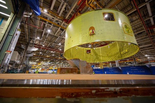 Forward Skirt for Artemis III SLS Core Stage Moves for Next Phase of Production