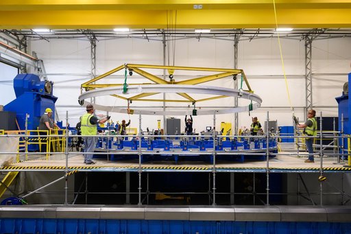Technicians Lift, Prepare EUS Rocket Hardware for Next Phase of Production at NASA Michoud