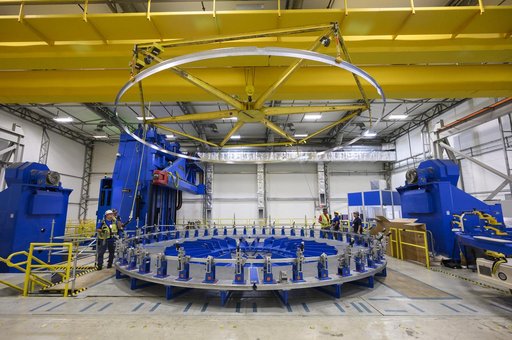 Technicians Lift, Prepare EUS Rocket Hardware for Next Phase of Production at NASA Michoud