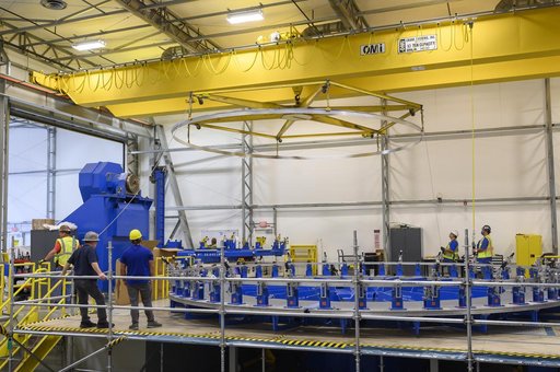 Technicians Lift, Prepare EUS Rocket Hardware for Next Phase of Production at NASA Michoud