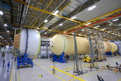 NASA Connects All Major Structures of Artemis II Moon Rocket Core Stage