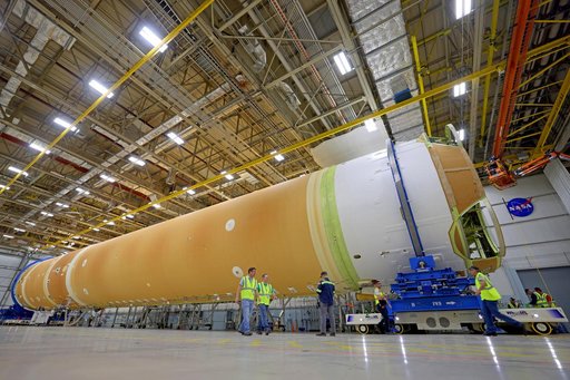 NASA Connects All Major Structures of Artemis II Moon Rocket Core Stage