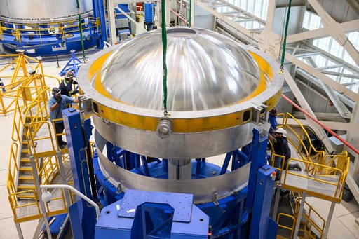 NASA, Boeing Prepare Future SLS Upper Stage Dome for Welding