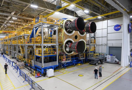 All Engines Added to Artemis II Moon SLS Rocket Core Stage