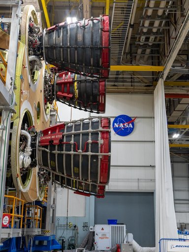 All Engines Added to Artemis II Moon SLS Rocket Core Stage