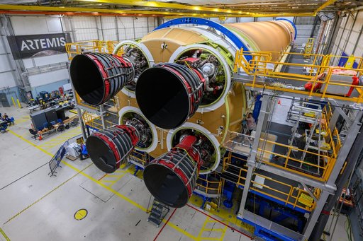 All Engines Added to Artemis II Moon SLS Rocket Core Stage