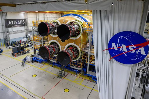 All Engines Added to Artemis II Moon SLS Rocket Core Stage