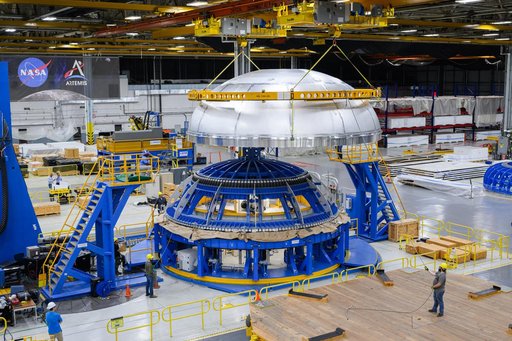 NASA Rocket Hardware Moves to Michoud’s Vertical Assembly Center for Next Phase of Production