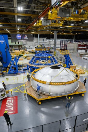 NASA Rocket Hardware Moves to Michoud’s Vertical Assembly Center for Next Phase of Production