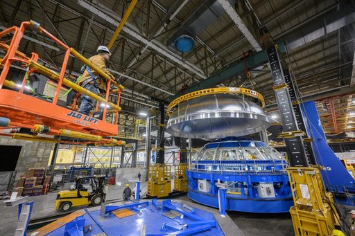 SLS Exploration Upper Stage Test Article Offloaded in Area 94