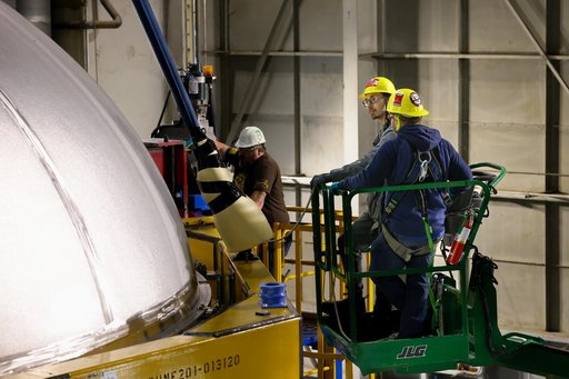 NASA Rocket Hardware Moves to Michoud’s Vertical Assembly Center for Next Phase of Production