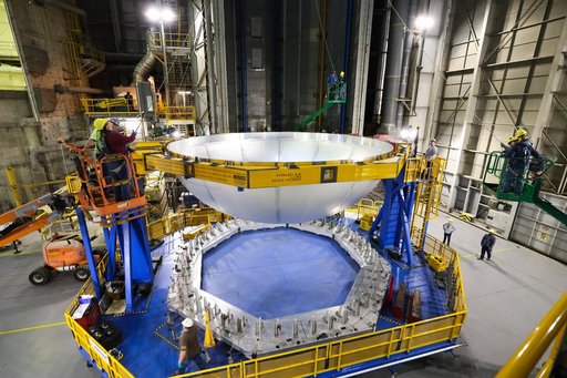 NASA Rocket Hardware Moves to Michoud’s Vertical Assembly Center for Next Phase of Production