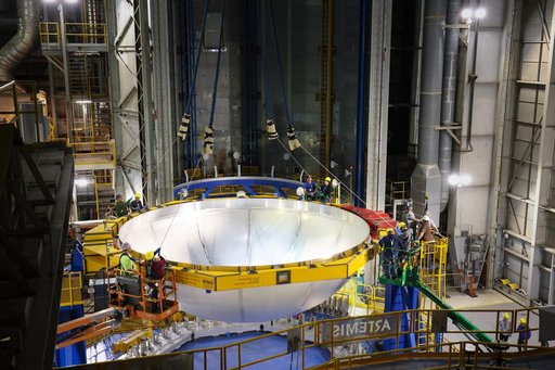 NASA Rocket Hardware Moves to Michoud’s Vertical Assembly Center for Next Phase of Production