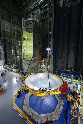 NASA Rocket Hardware Moves to Michoud’s Vertical Assembly Center for Next Phase of Production