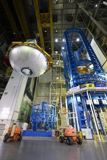NASA Rocket Hardware Moves to Michoud’s Vertical Assembly Center for Next Phase of Production