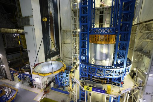 NASA Rocket Hardware Moves to Michoud’s Vertical Assembly Center for Next Phase of Production