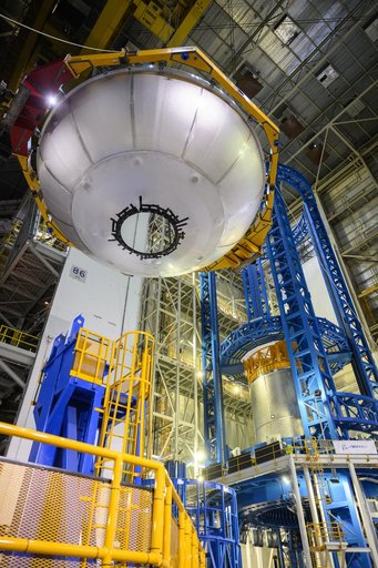 NASA Rocket Hardware Moves to Michoud’s Vertical Assembly Center for Next Phase of Production