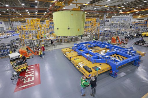 NASA, Boeing Move Artemis IV Rocket Hardware to Barge