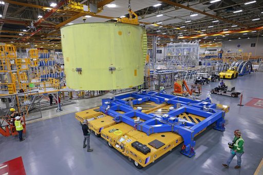 NASA, Boeing Move Artemis IV Rocket Hardware to Barge