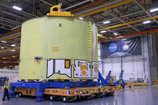 NASA, Boeing Move Artemis IV Rocket Hardware to Barge