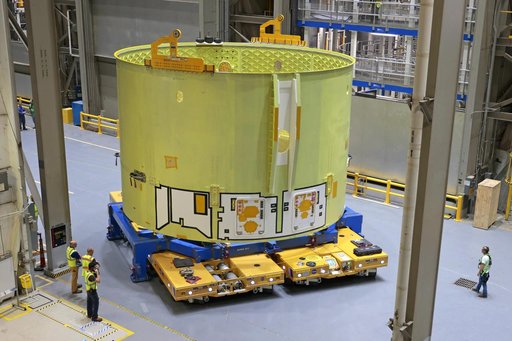 NASA, Boeing Move Artemis IV Rocket Hardware to Barge
