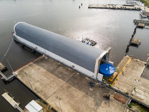 NASA, Boeing Prepare Artemis III Engine Section Boat-tail for Delivery on NASA Barge