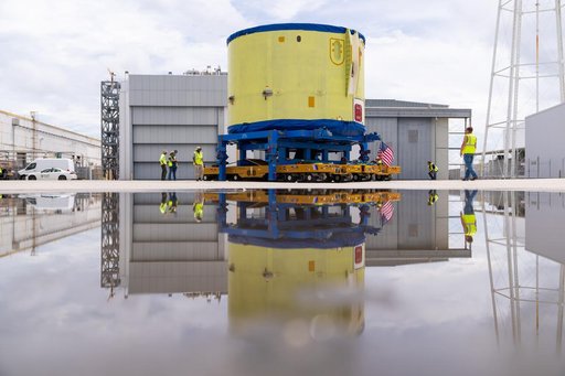 NASA, Boeing Move Artemis IV Rocket Hardware to Barge