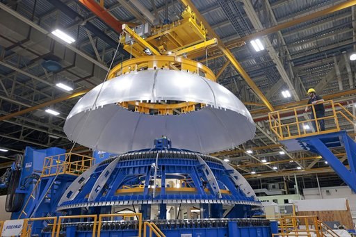 Artemis IV Liquid Hydrogen Tank Aft Dome Moves to Next Phase of Production