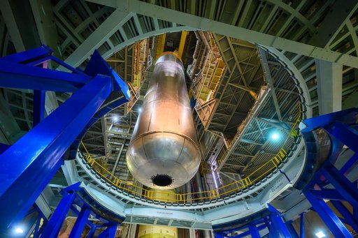 Fourth Liquid Hydrogen Tank for NASA’s Space Launch System Rocket Assembled