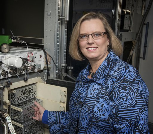 Lisa Smith in MSFC's Laboratory Training Complex