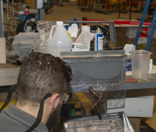 MEASURING FLOW RATE OF EPOXY MIXTURE